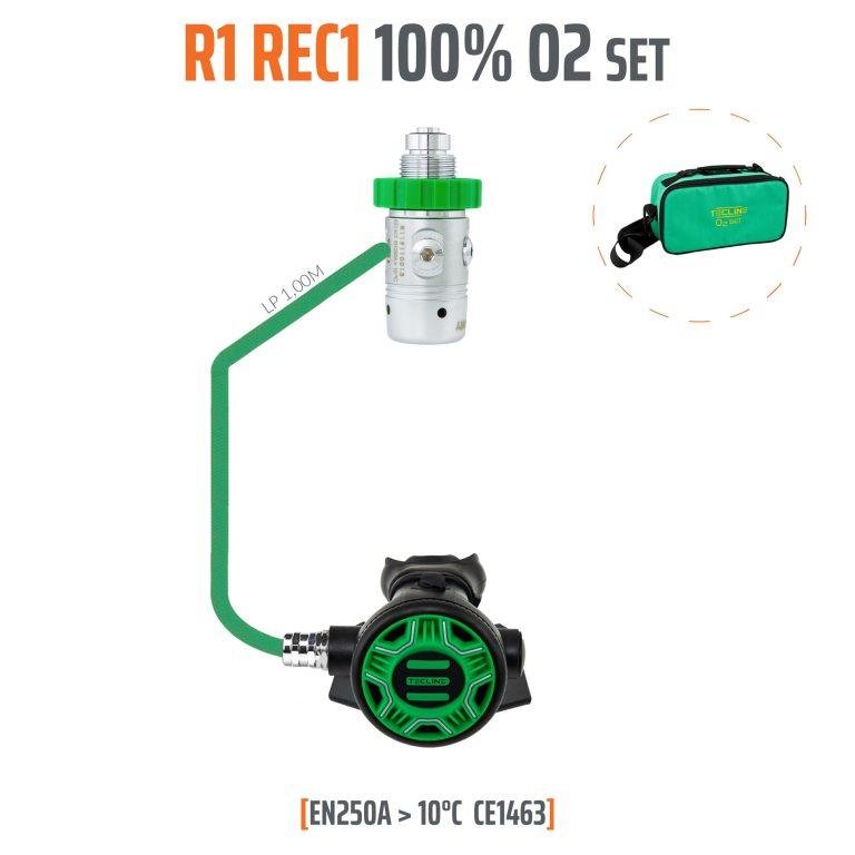 Regulator R1 REC1 100% O2 M26x2, stage set – EN250AA > 10°C