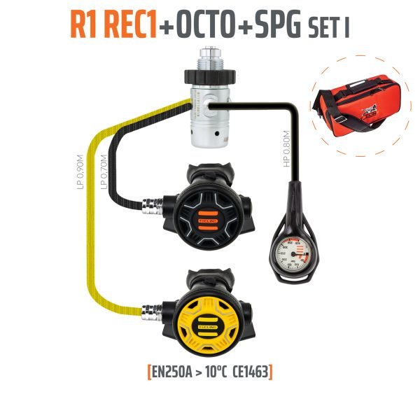 Regulator R1 REC1 set I with octo and SPG - EN250A > 10°C