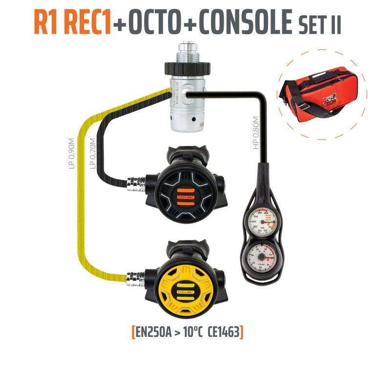 Regulator R1 REC1 set II with octo and 2 elements console – EN250A > 10°C