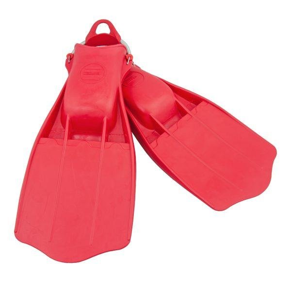 Rubber Fins Jetstream with SS spring straps M/L - red