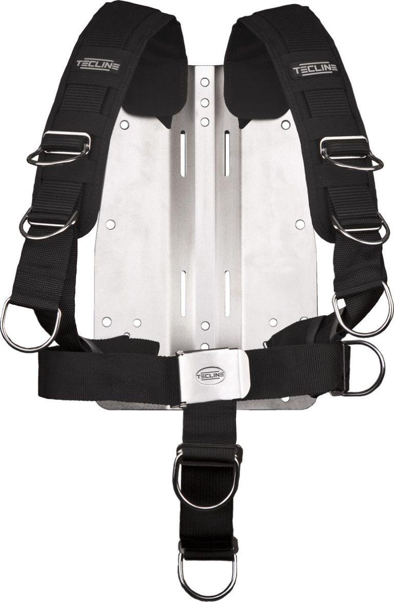 Harness TecLine Comfort (adjustable) standard webbing – incl. 3 mm SS backplate, without logo
