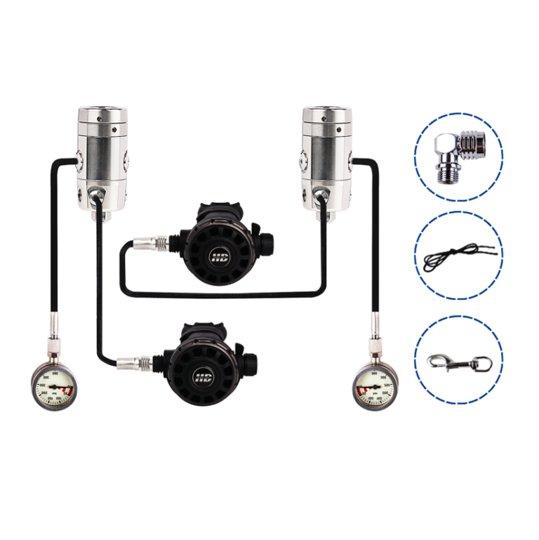 Conjunto ST3 STS para configuración Sidemount, diseñado para buceo técnico.