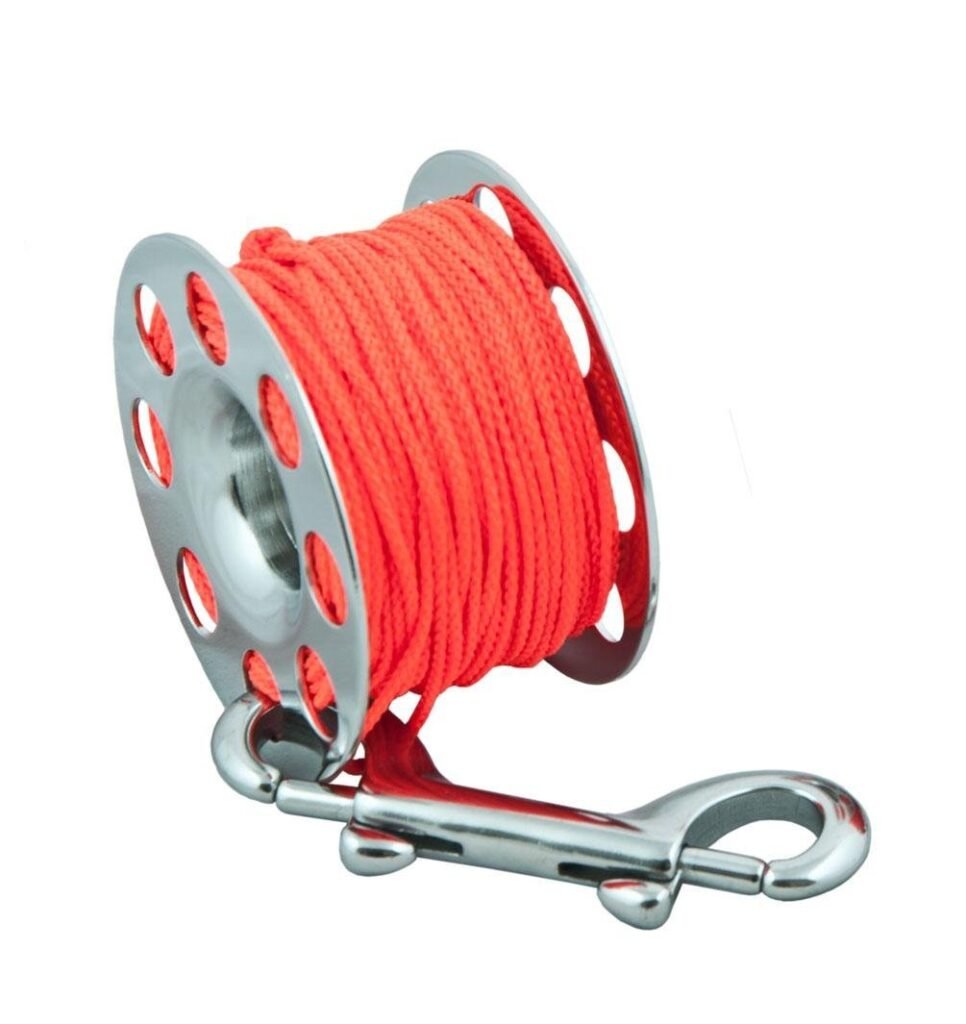 Spool SS 30 m, with SS 100 mm snap